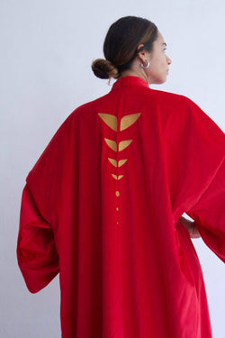 VYRA red unisex KIMONO