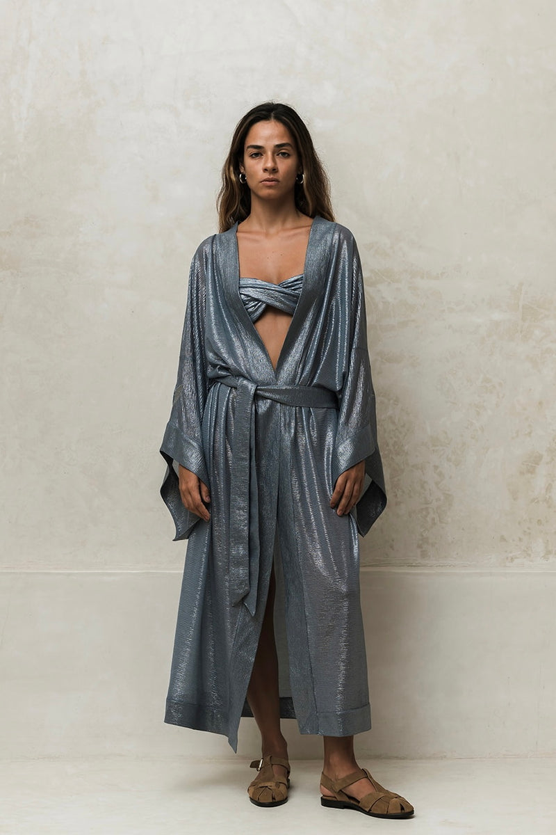 LERA BLUE UNISEX KIMONO